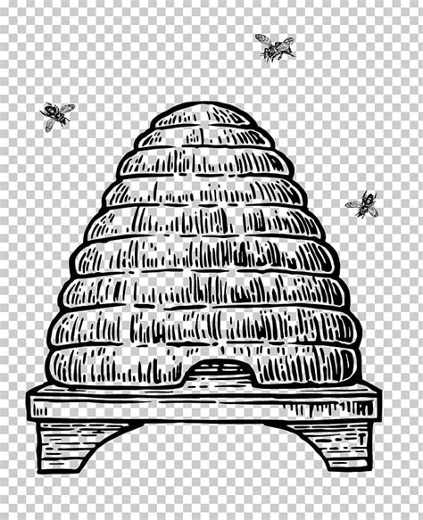 Beehive Drawing Png Clipart Bee Bee Hive Beehive Black And White