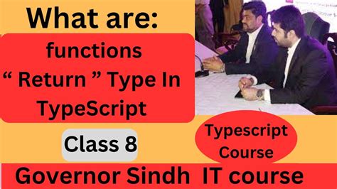 What Is Function Return Type In Typescript Governor Sindh It Course