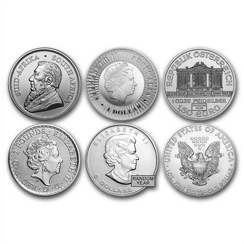 1 oz Fine Silver Coin - Random Government Mint - High Quality ...