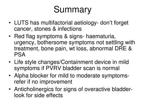 Ppt Lower Urinary Tract Symptoms Luts In Elderly Males Powerpoint