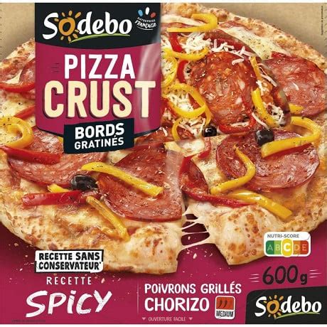 Sodebo Pizza Crust Spicy Chorizo Poivrons G