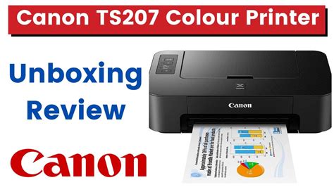 Canon Pixma Ts207 Single Function Inkjet Printer Black Unboxing