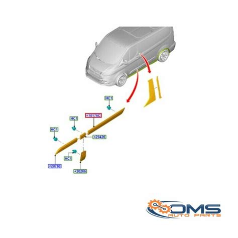 Ford Transit Custom Moulding Oms Auto Parts