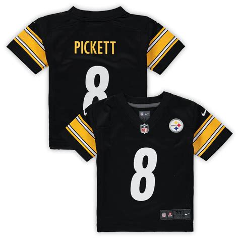 Men's Pittsburgh Steelers Kenny Pickett Nike Black 2022 NFL Draft First ...