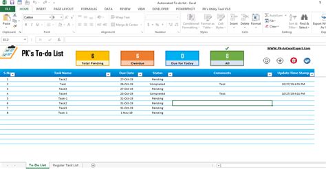 To Do List Template In Excel