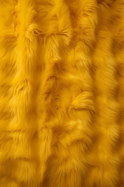 Premium Photo A Yellow Fur Texture Background