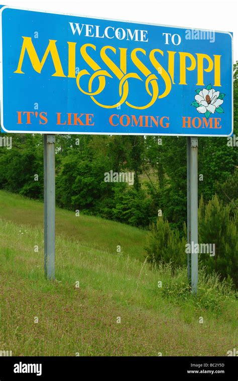 Mississippi Gulf Coast Welcome Sign Hi Res Stock Photography And Images