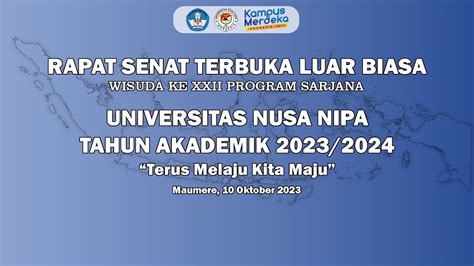 Live Wisuda Universitas Nusa Nipa Program Sarjana Ke XXII Tahun