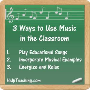 3 Ways To Use Music In The Classroom HelpTeaching