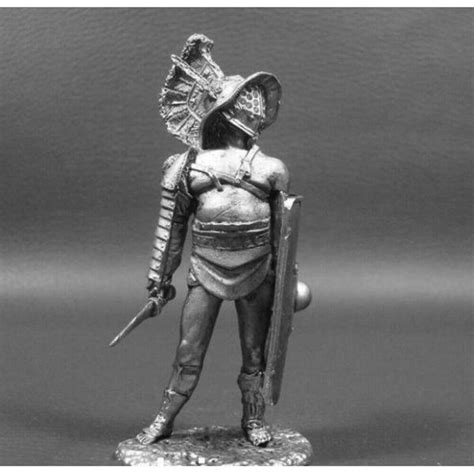 Gladiator Murmillo Ancient Rome 1st Century BC 1 32 Scale Unpainted Tin