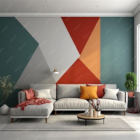 Premium AI Image | modern creative living Room interior design backdrop