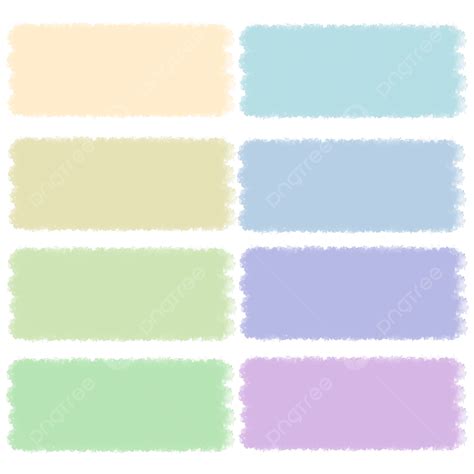 Cuadro De Texto De Colores Pastel PNG Dibujos Cuadro De Texto