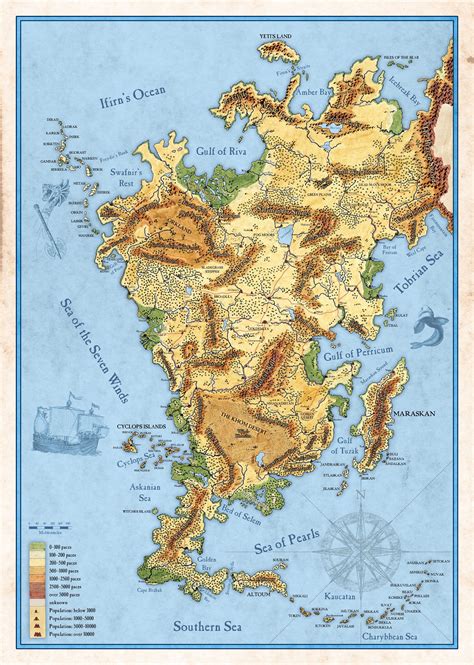 Aventuria Fantasy Map Fantasy World Map Imaginary Maps