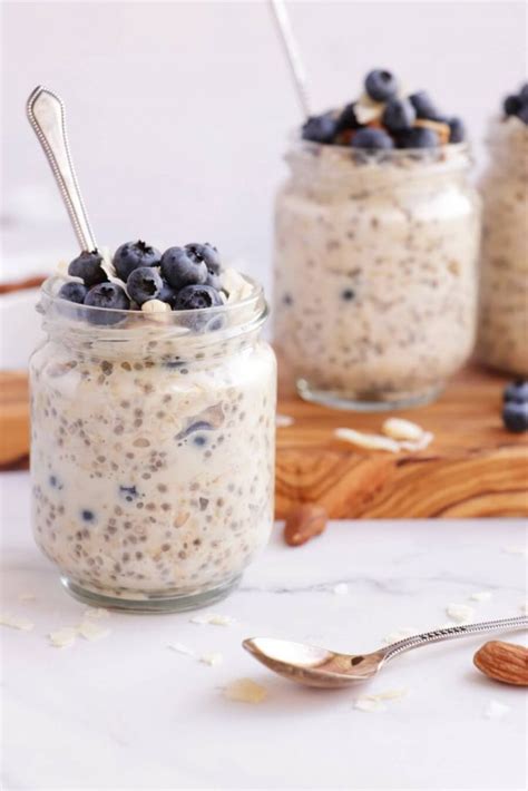 5 Ingredient Blueberry Chia Overnight Oats Recipe Cookme Recipes