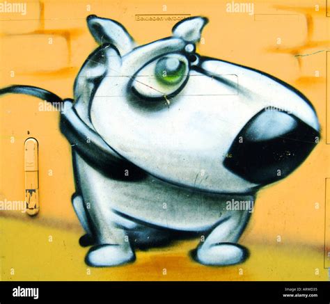 dog graffiti art graphic Stock Photo - Alamy