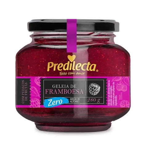 Geléia Predilecta framboesa em vidro sem glúten 280 g MercadoLivre