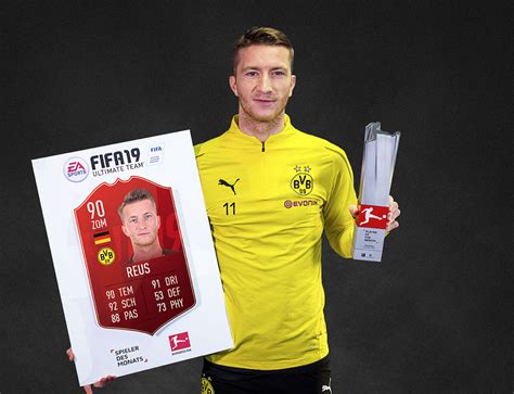 Marco Reus wins EA SPORTS FIFA 19 Bundesliga Player of the Month - Futbolita