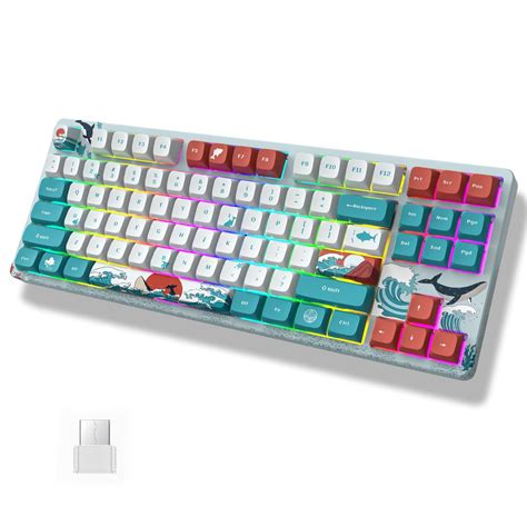 Buy COSTOM XVX M87 TKL Mechanical Keyboard Hot Swappable Wireless Gaming Keyboard 87 Keys RGB