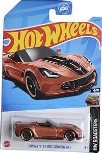 Amazon Hot Wheels Corvette C7 Z06 Convertible HW Roadsters 4 10 Burnt Orange 34 250