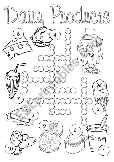 Dairy Products Esl Worksheet By Evgenia K Worksheets Library