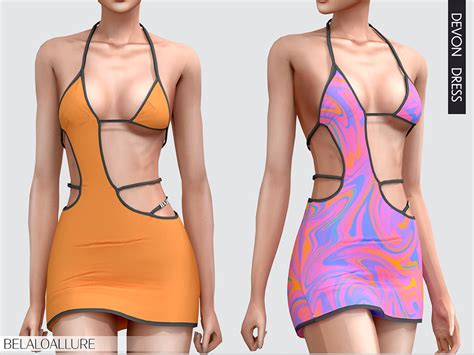 The Sims Resource Belaloallure Devon Dress Patreon