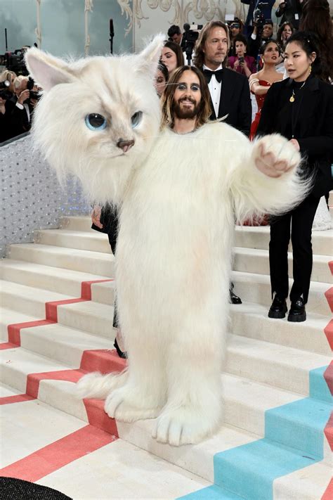 Jared Leto Doja Cat Honor Karl Lagerfeld S Cat Choupette On Met Gala