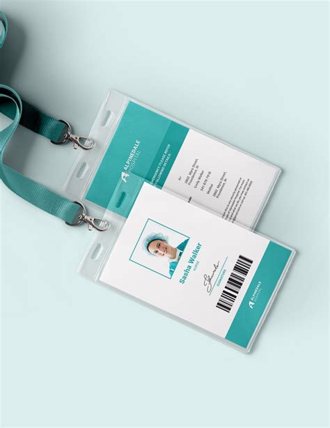 Hospital Staff Id Card Template In Word Pages Psd Publisher