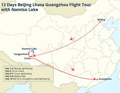 12 Days Beijing Lhasa Guangzhou Flight Tour With Namtso Lake