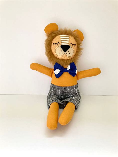 Leo The Lion Doll Stuffed Animal Soft Toy Etsy