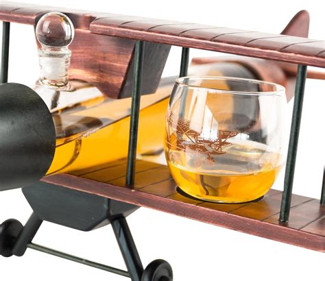 Whisiskey Vliegtuig Decanteerkaraf Whiskey Karaf Whisky Set