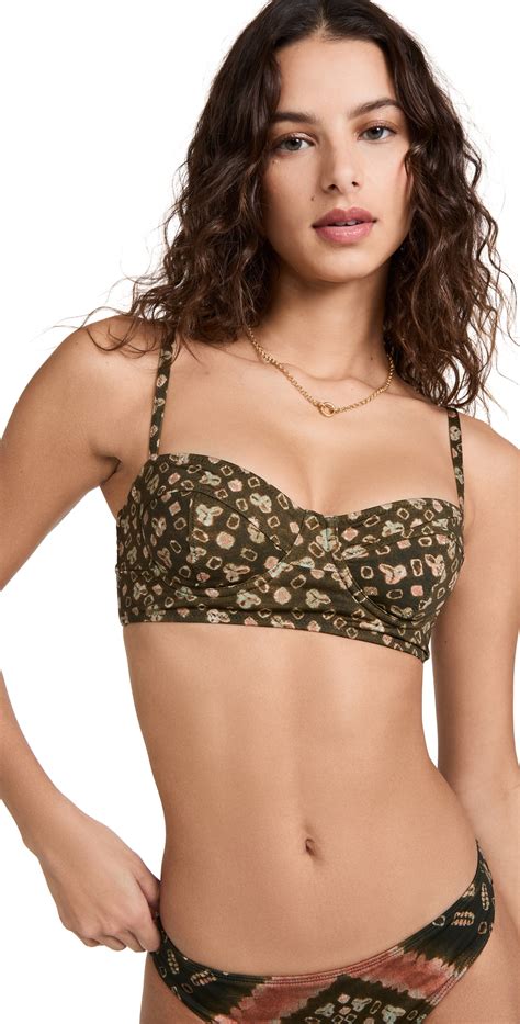 Buy Ulla Johnson Ulla Johnson Zahara Bikini Top Jasper At Off