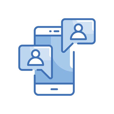 Social Media Blue Icon. vector illustration. EPS 10 17308560 Vector Art