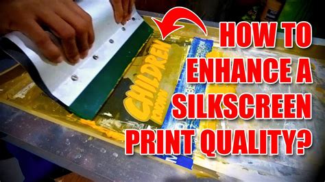 How To Improve A Silkscreen T Shirt Printing Quality Youtube