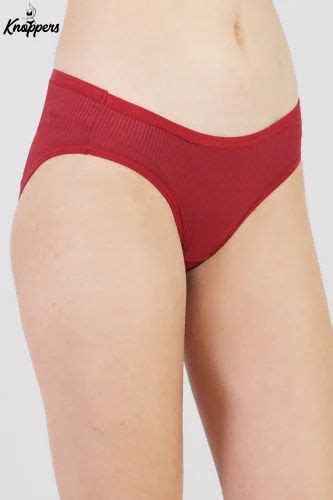 Knoppers Bikini Cotton Maroon Panty Large Size For Women At Rs 205 Piece Bikini Underwear For