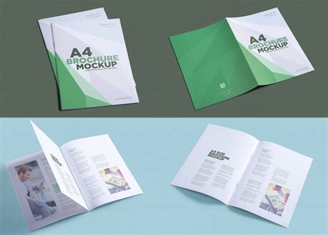 Free A4 Brochure Mockups | Mockuptree