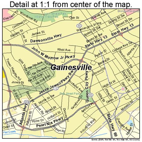 Gainesville Georgia Street Map 1331908