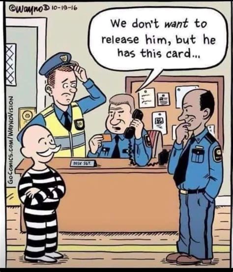 Funny Police Humor Cartoon