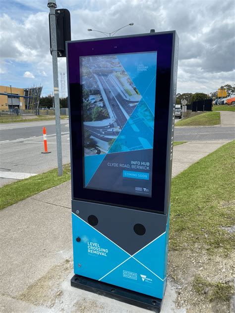 Outdoor LCD Touchscreen Kiosk installed in Berwick - MetroSpec