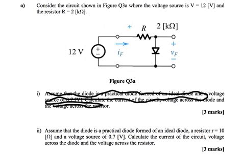 Solved A Consider The Circuit Shown In Figure Q3a Where The Chegg