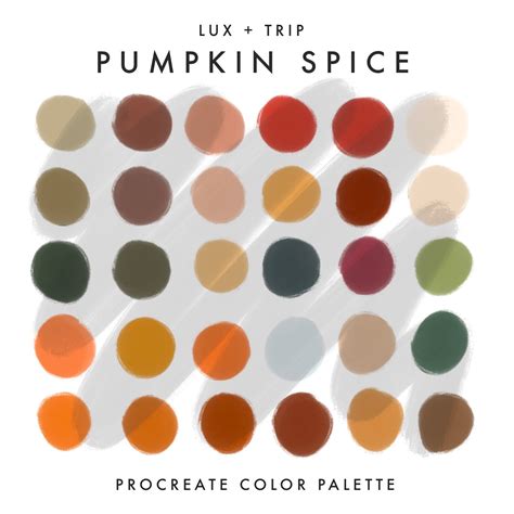 Pumpkin Spice Color Palette – Lux + Trip