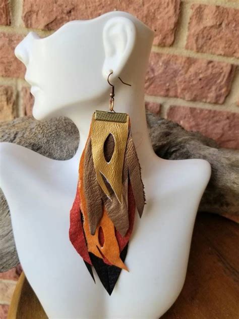 Leather And Suede Earrings Earrings May Vary In Colors No Two