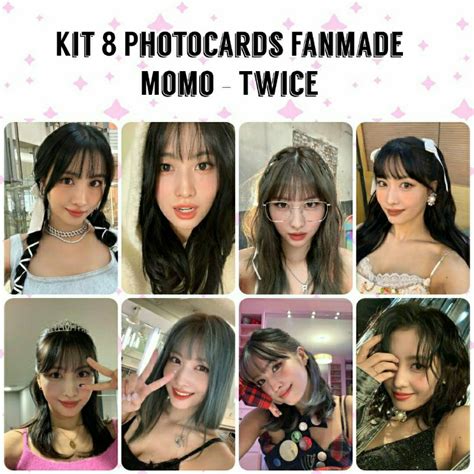 Kit 8 Photocards Momo Twice Produto Fanmade Shopee Brasil