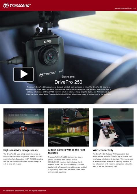 PPT – Transcend DP 250 Dash Camera | transcend dash cam | best car dash ...