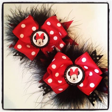 Aren T These Cute Minnie Mouse Pigtail Clips Minnie Minnie Mouse Cute