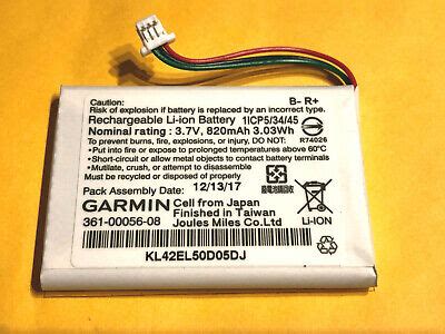 Mah Battery For Garmin Drivesmart Automotive Gps