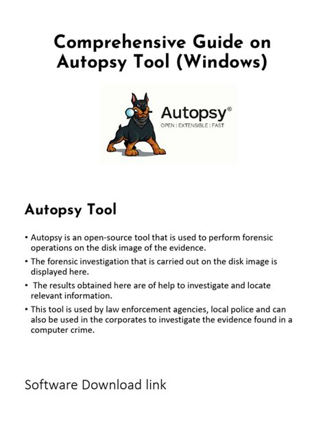 Lecture 13- Comprehensive Guide on Autopsy Tool (Windows) | PDF ...