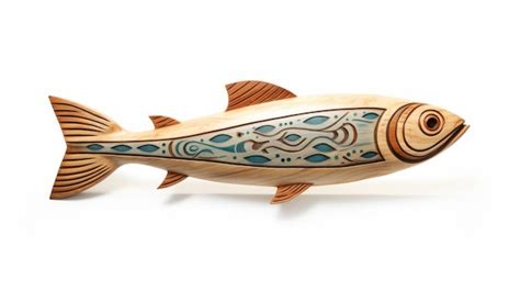 Premium Photo | Wooden Fish By Bob Carpenter Precisionist Native ...