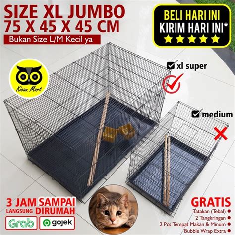 Jual KANDANG KUCING SIZE XL SUPER JUMBO PET CAGE SANGKAR KANDANG KOTAK