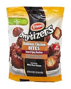 Tyson Any Tizers Sweet Spicy Bourbon Boneless Chicken Bites 24 Oz