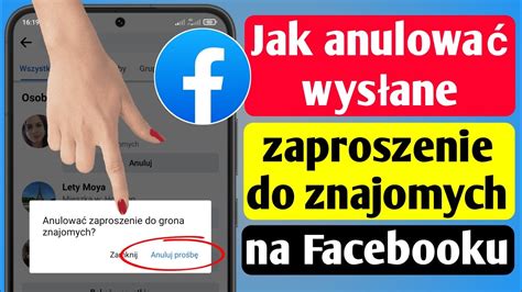 Jak anulować wysłane zaproszenie do znajomych na Facebooku 2023